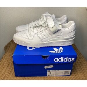 NEW Adidas Originals Forum 84 Low Triple White Mens Sz 9 Lifestyle Shoes G55371
